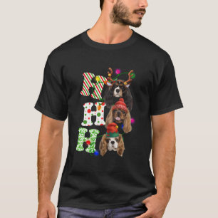 T-shirt Ho Ho Ho Cavalier Roi Charles Espagnol Maître Chri