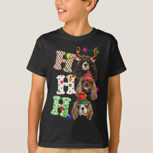 T-shirt Ho Ho Ho Cavalier Roi Charles Espagnol Maître Chri