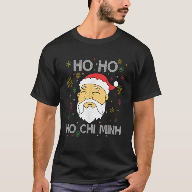 T-shirt Ho Ho Ho Chi Minh Asiatique Vietnamien Père Noël C (Devant)