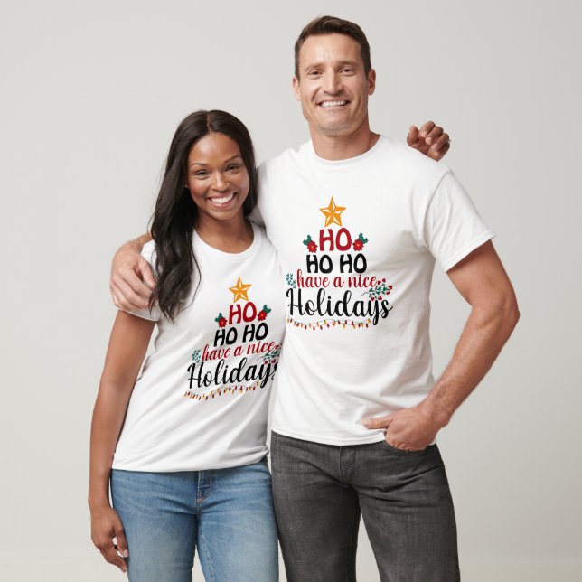 T-shirt Ho Ho Ho Ho Avoir De Belles Vacances (Unisexe)