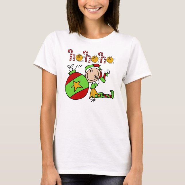 T-shirt Ho Ho Ho Holiday Elfe (Devant)