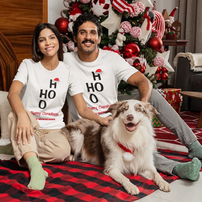 T-shirt Ho Ho Ho : Joyeux Noël (Créateur téléchargé)