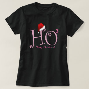 T-shirt Ho Ho Ho ! Joyeux Noël ! - Rose