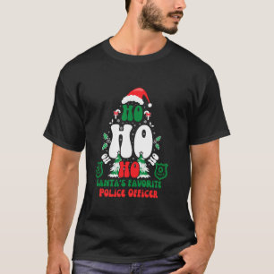 T-shirt Ho Ho Ho Le Policier Préféré du Père Noël Amusemen