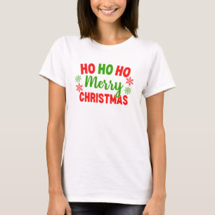 T-SHIRT HO HO HO MERRY CHRISTMAS