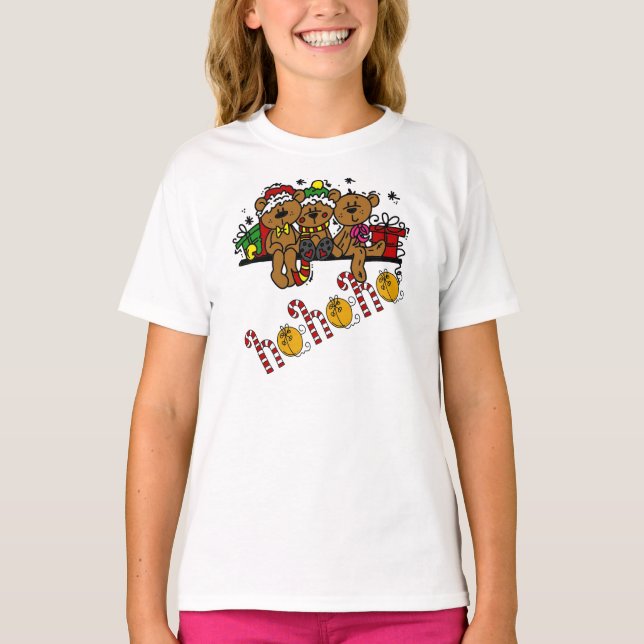 T-shirt Ho Ho Ho Nounours (Devant)