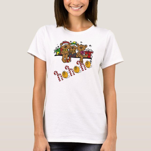 T-shirt Ho Ho Ho Nounours (Devant)