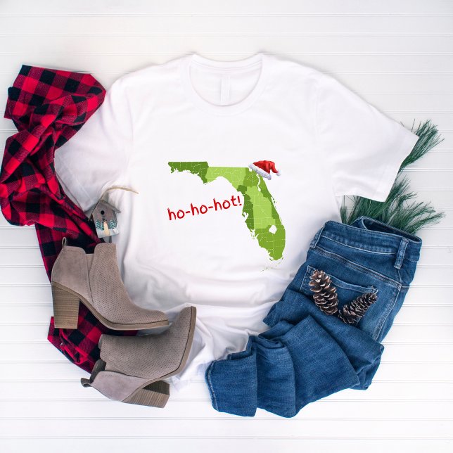 T-shirt ho-ho-hot ! Florida Funny Noël hiver (Créateur téléchargé)