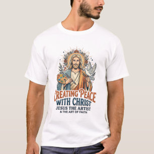 T-Shirt Hobby Aquarelle Jésus Foi Inspirationnelle