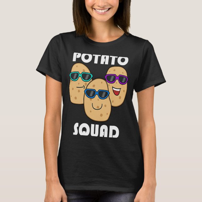 T-shirt Hobby Chef Potatoe Squad Ironic Saying Vegetables (Devant)