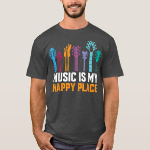 T-shirt Hobby de Collectionner des guitares La musique est
