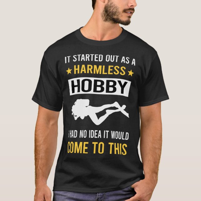 T-shirt Hobby Harmless Plongée Plongée Plongée (Devant)