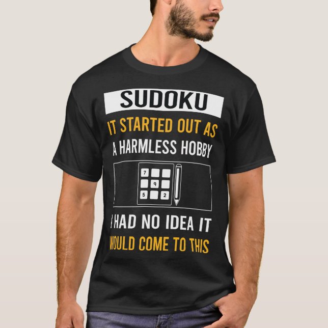 T-shirt Hobby sans danger Sudoku (Devant)