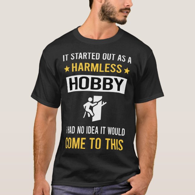 T-shirt Hobby Tree sans danger Grimpeur de l'Escalade (Devant)
