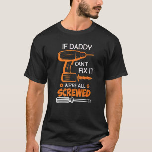 T-shirt Hobbyiste Papa Handyman Papa Fixe Le Père