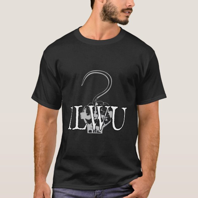 T-shirt Hochet de fret longshore Ilwu (Devant)