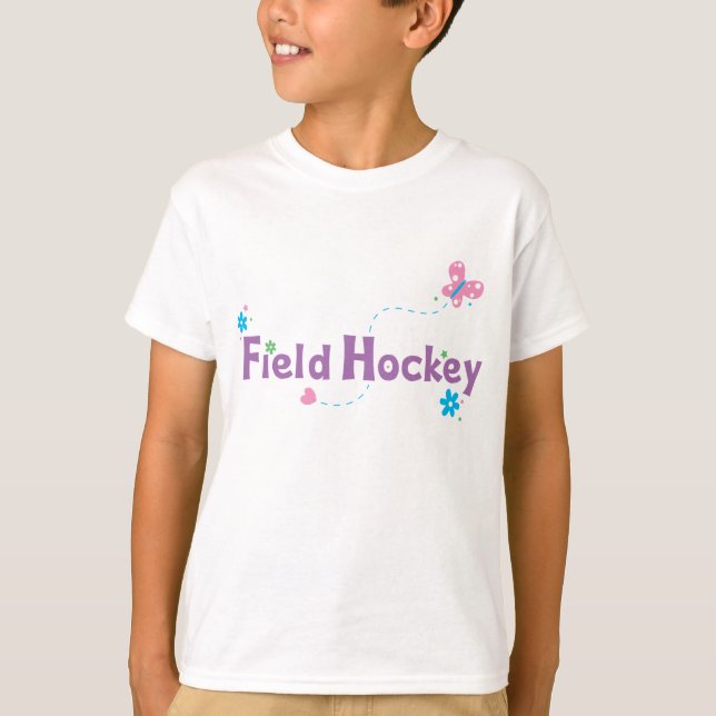 T-shirt Hockey de champ de flottement de jardin (Devant)