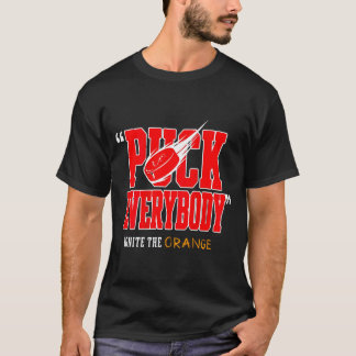 T-shirt Hockey Enforcer Orange Drôle Humour Hockey Sports