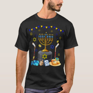 T-shirt Hockey Equipment Player Loverhanukkah Jewish Menor
