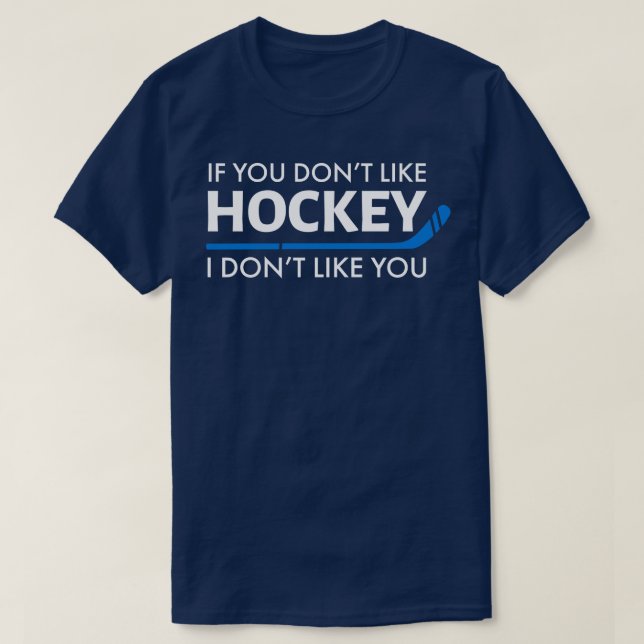 T-SHIRT HOCKEY FUNNY (Design devant)