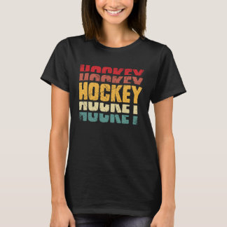 T-shirt Hockey Funny Hockey Frisbee Lover Retro Vintage 70