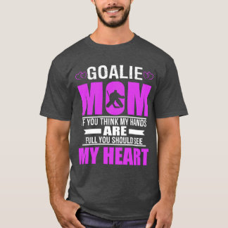 T-shirt Hockey Goalie Mom Best Mothers Cadeau retro