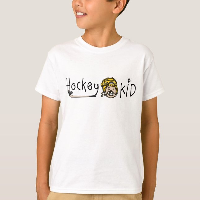 T-shirt Hockey Kid Yellow (Devant)