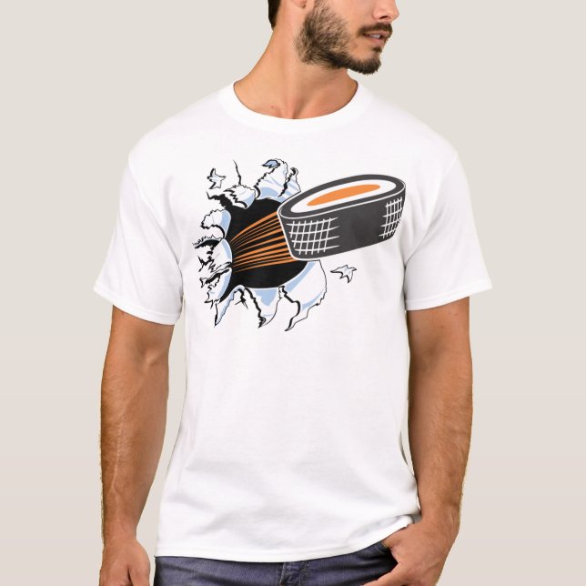 T-shirt Hockey Puck Breakout (Devant)