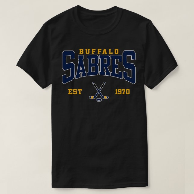 T-shirt Hockey Retro Buffalo (Design devant)