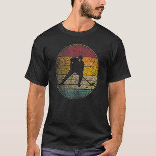 T-shirt Hockey Stick Masque Puck Ice Vintage Retro les ann