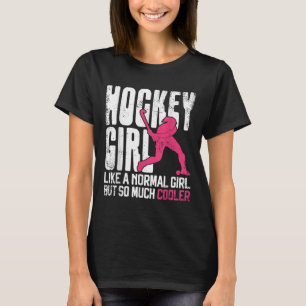 T-shirt Hockey sur gazon Fille de hockey Comme une fille n