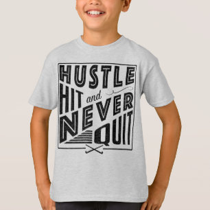 T-shirt Hockey sur gazon, frapper et ne jamais cesser