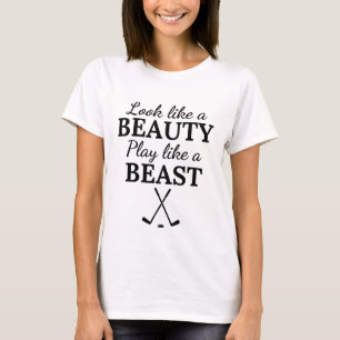 T-shirt Hockey sur glace : On dirait un jeu de beauté comm