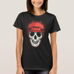 T-shirt Hockey sur glace Skull Skeleton Cool d'horreur Hal