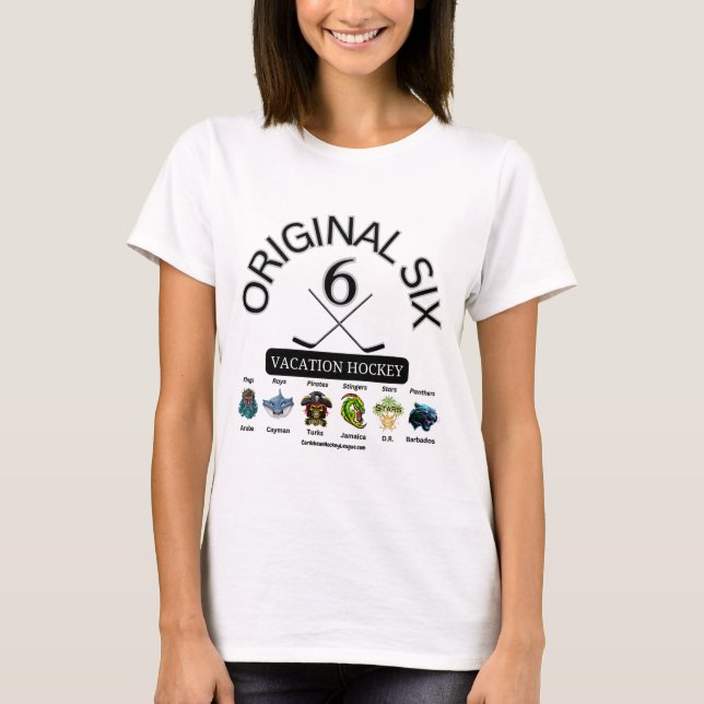 T-shirt Hockey sur six vacances original - Hockey caribéen (Devant)