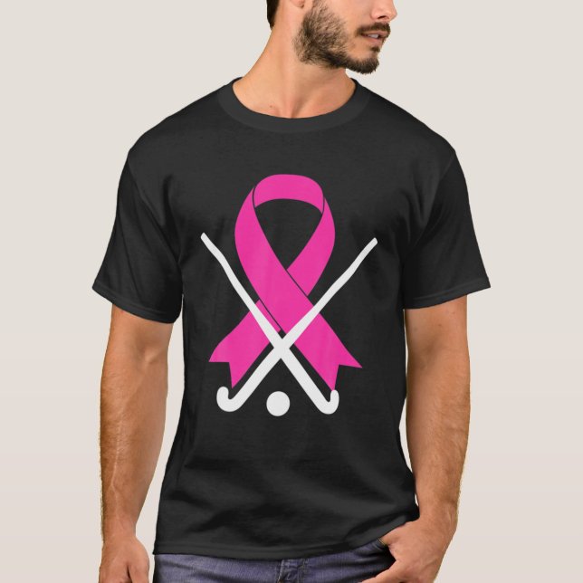 T-shirt Hockey Sur Terrain Pour Filles Cancer Du Sein Sens (Devant)