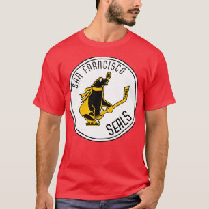 T-shirt Hockey vintage San Francisco Seals 1965