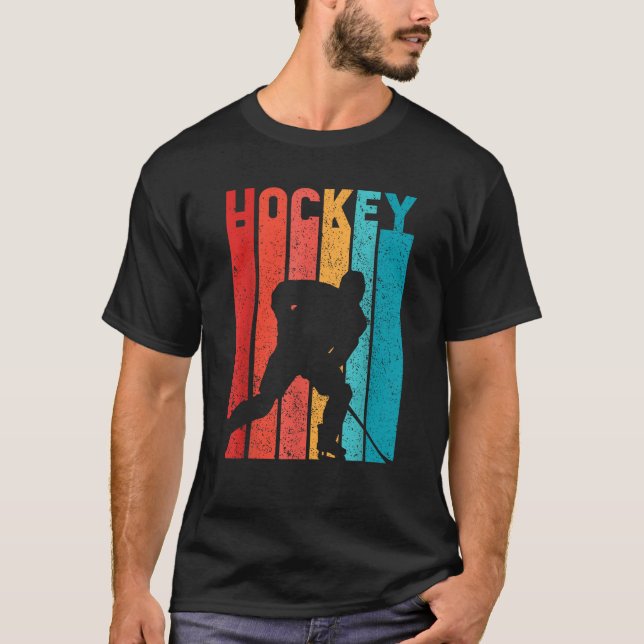T-shirt Hockeys Vintages pour hommes (Devant)