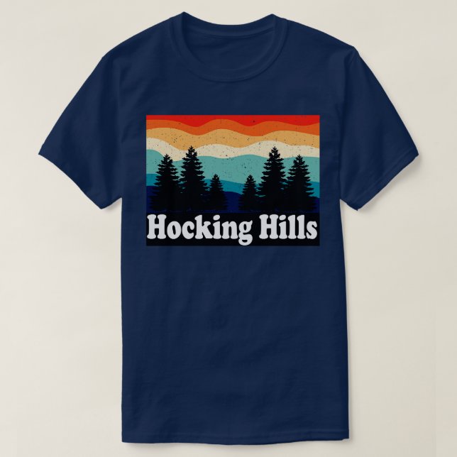 T-shirt Hocking Hills State Park Ohio Retro (Design devant)