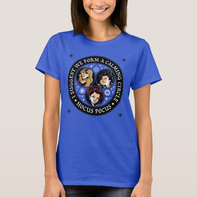 T-shirt Hocus Pocus Calme Cercle Spellbound Fun (Devant)