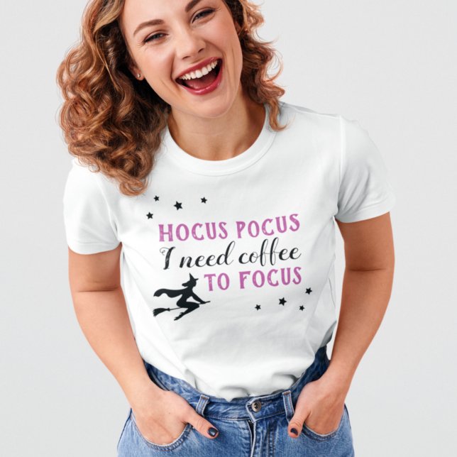 T-shirt Hocus Pocus Moderne violet et noir Halloween (Créateur téléchargé)