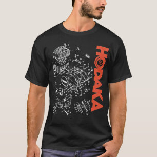 T-shirt Hodaka 1970s Moto Dirtbike Black Exploded En