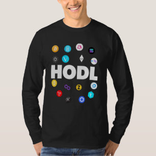 T-shirt Hodl Bitcoin Ethereum Cardano Xrp Cryptomonnaie B