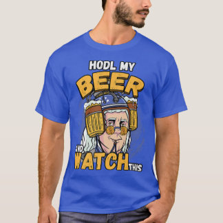 T-shirt HODL Ma Bière Et Regardez Ce Cryptomonnaie BTC 