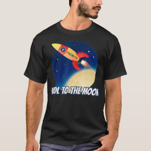 T-shirt HODL to the Moon Digibyte Crypto Rocket DGB Crypto