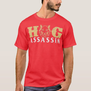 T-shirt Hog AssassinChasse aux sangliers Chasse au porc sa