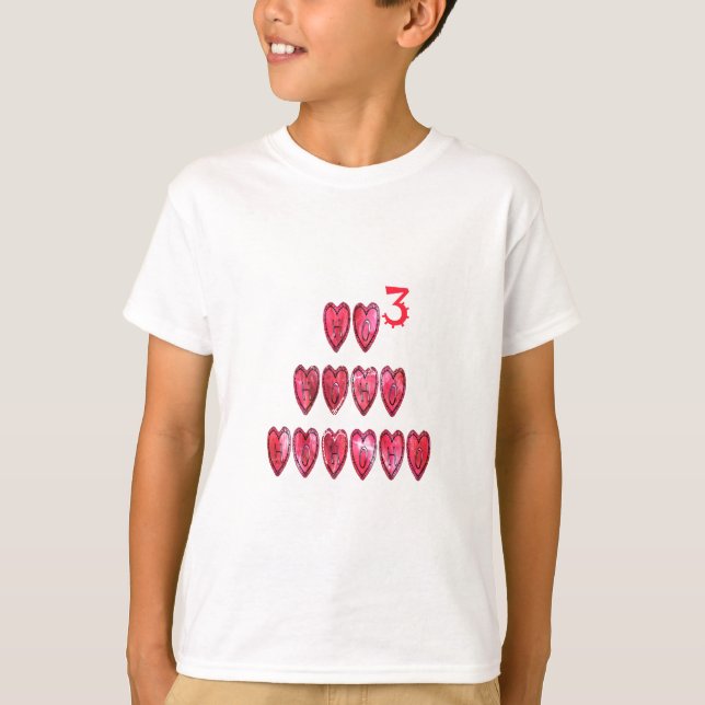T-shirt Hoho ! Père Noël coeur cool texte Noël amour desi (Devant)