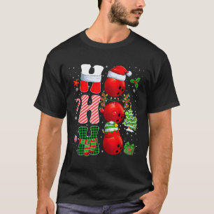 T-shirt Hohoho Père Noël Elf Reindeer Bowling Bylles Et Ch