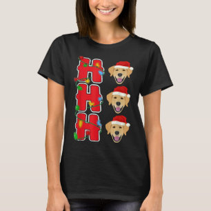 T-shirt Hohoho Père Noël Golden Retriever Noël