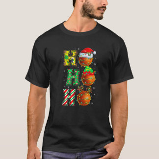 T-shirt HOHOHO Santa Elf Reindeer Basketball Balls Christm